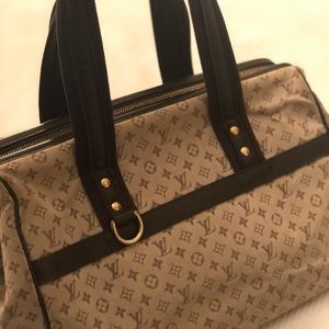 Auth Louis Vuitton Josephine GM Lin Satchel